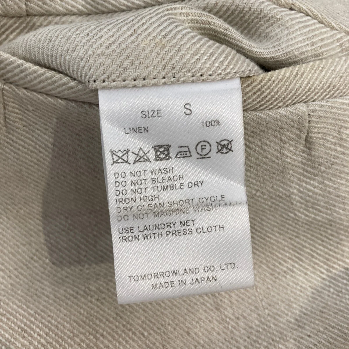LINEN TWILL カルゼリネングルカショーツハーフパンツ51121112001 - Image 6