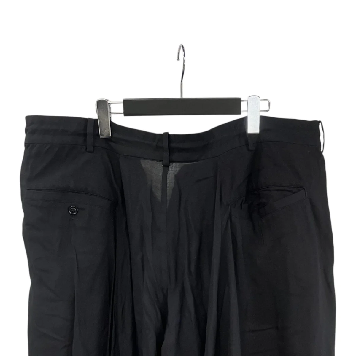 Tencel Vieira Back Flare Seam Crow PantsワイドパンツUS-P87-214 - Image 5