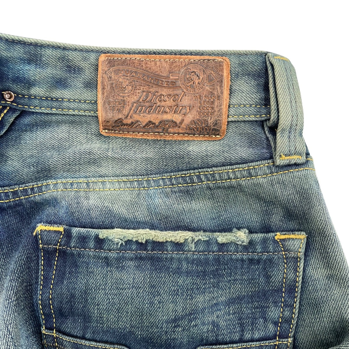 WASH0075L LARKEE USED加工デニムパンツ - Image 4