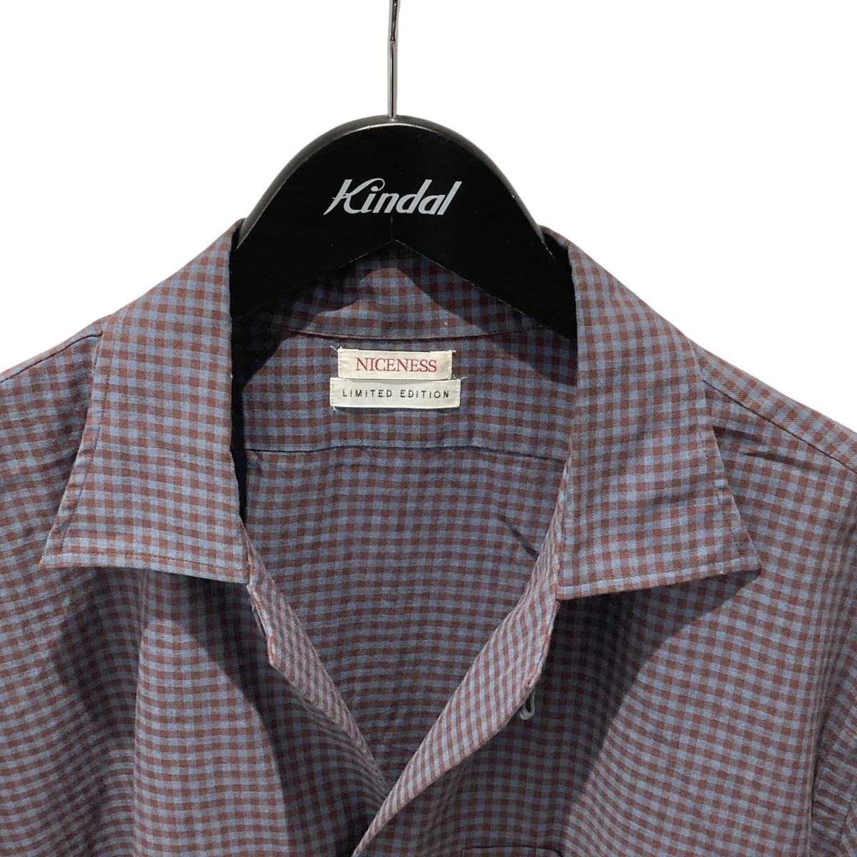 24AWSWISH HOOK Shirtチェック長袖シャツNN-1801Y14 - Image 3