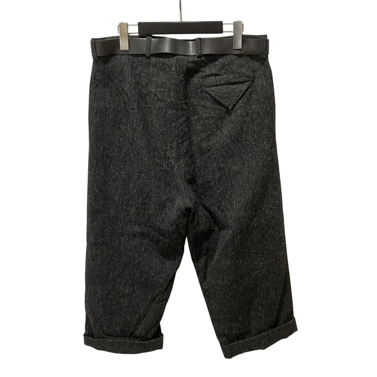Mens Belt Trouser Wool Linenベルテッドパンツ - Image 2