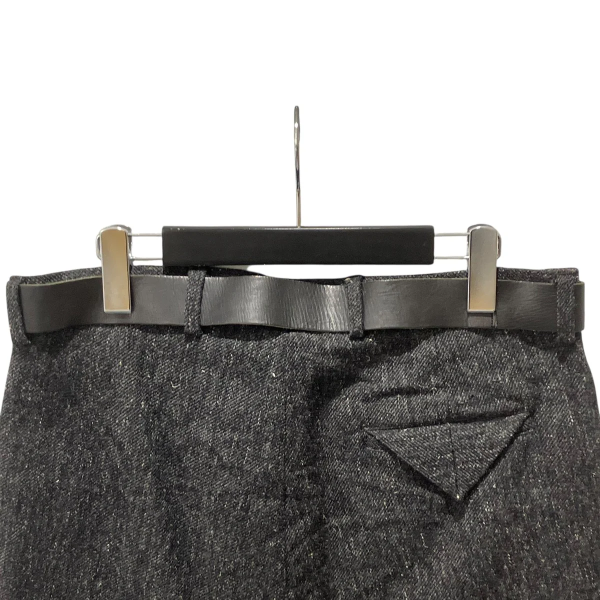 Mens Belt Trouser Wool Linenベルテッドパンツ - Image 5