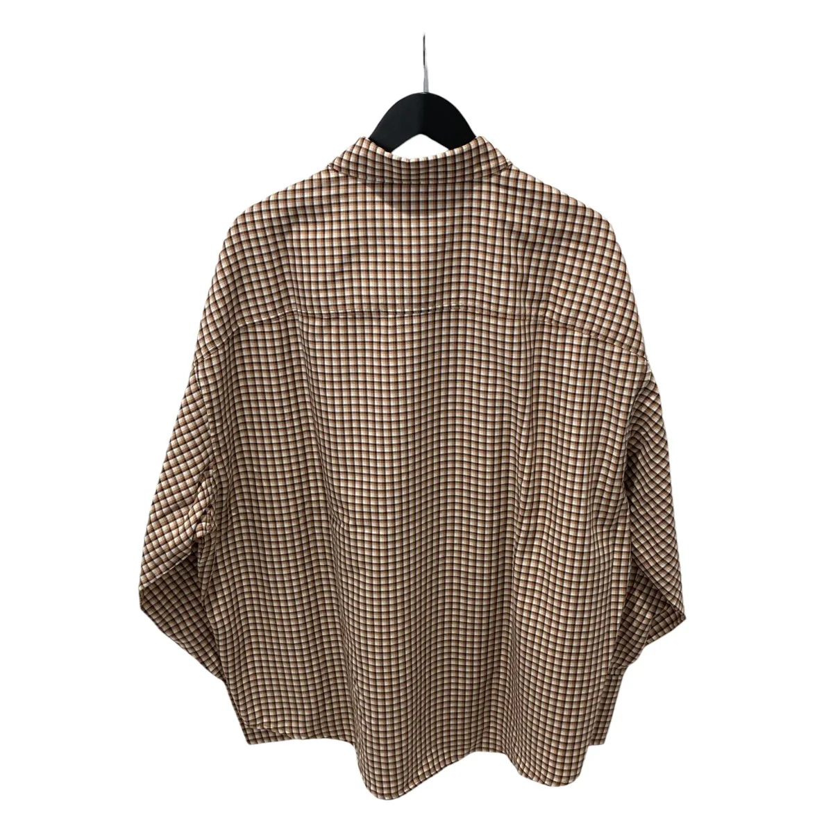 BAT FIT SHIRT CHECK BROWNチェックシャツ - Image 2