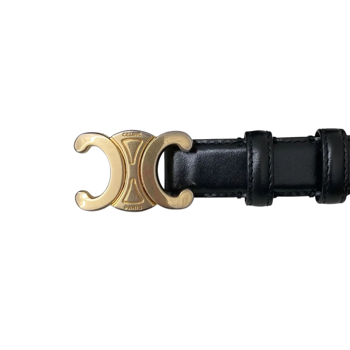 Leather Medium Triomphe BeltレザーベルトF-BP-2202 - Image 2