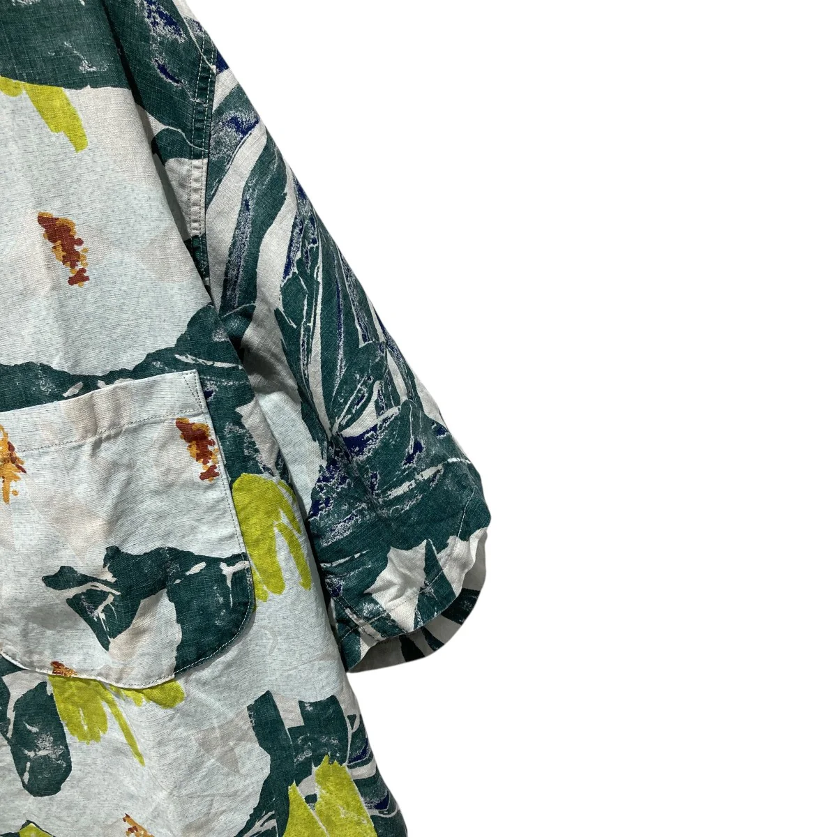 藍染 アロハ半袖シャツNO57 - Image 4