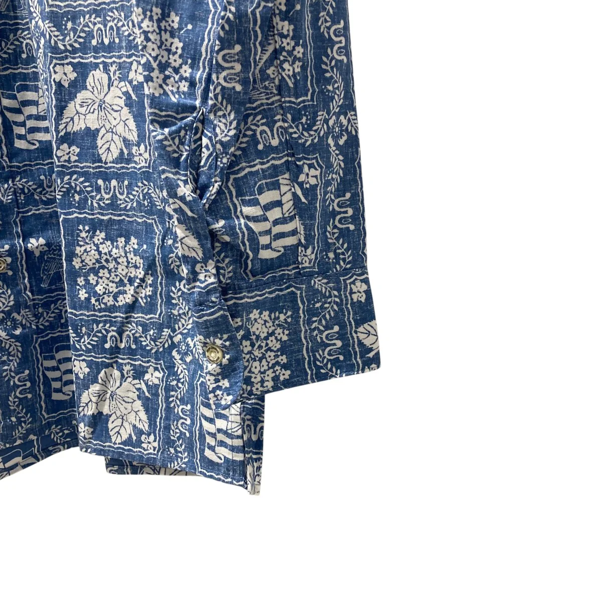 復刻 Classic バンダナ柄長袖アロハシャツ - Image 4