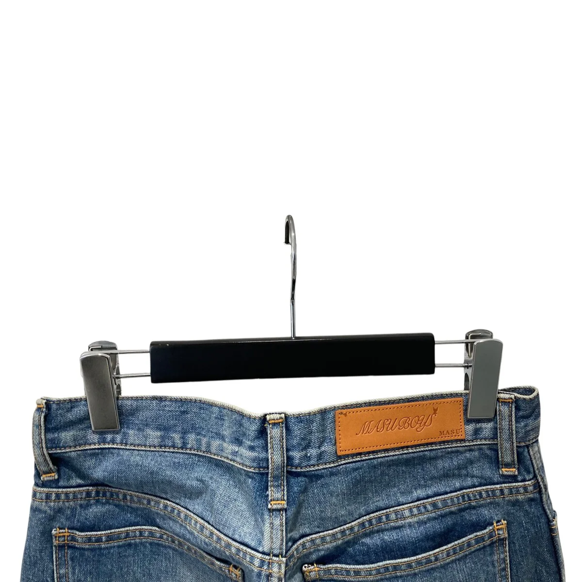 MASUBOYS FEATHER BAGGY JEANSデニムパンツMBFW-PTB224L - Image 4