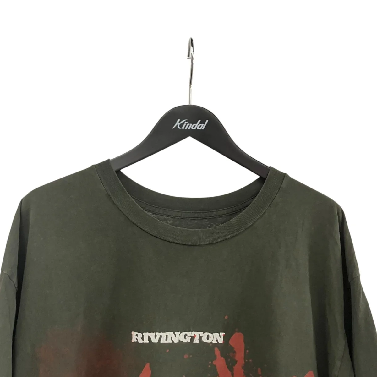 FRONT LOGO SPRAY TEEプリント半袖Tシャツ - Image 3