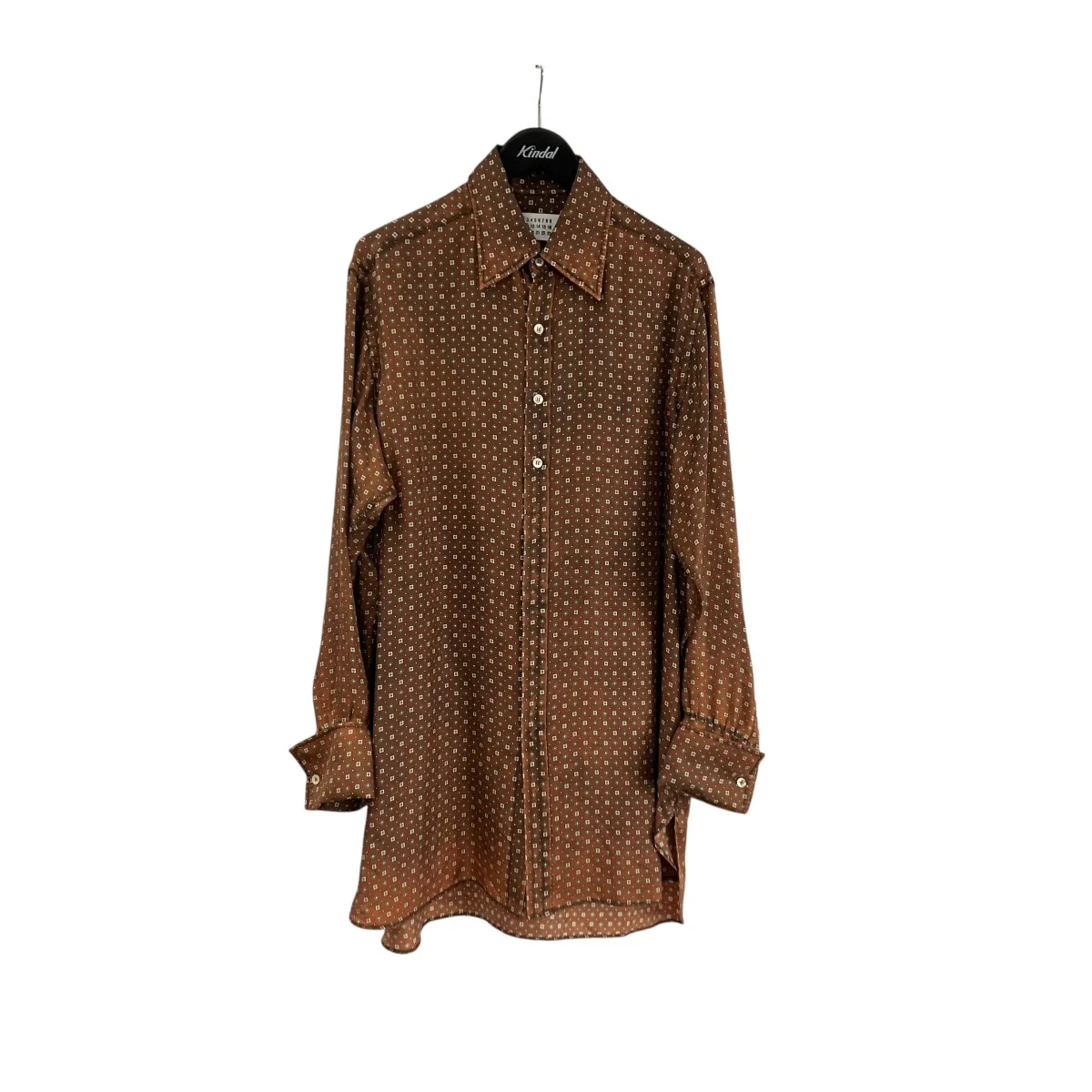23SSLong-sleeved Shirt  小紋柄シャツ、長袖シャツS51DT0001