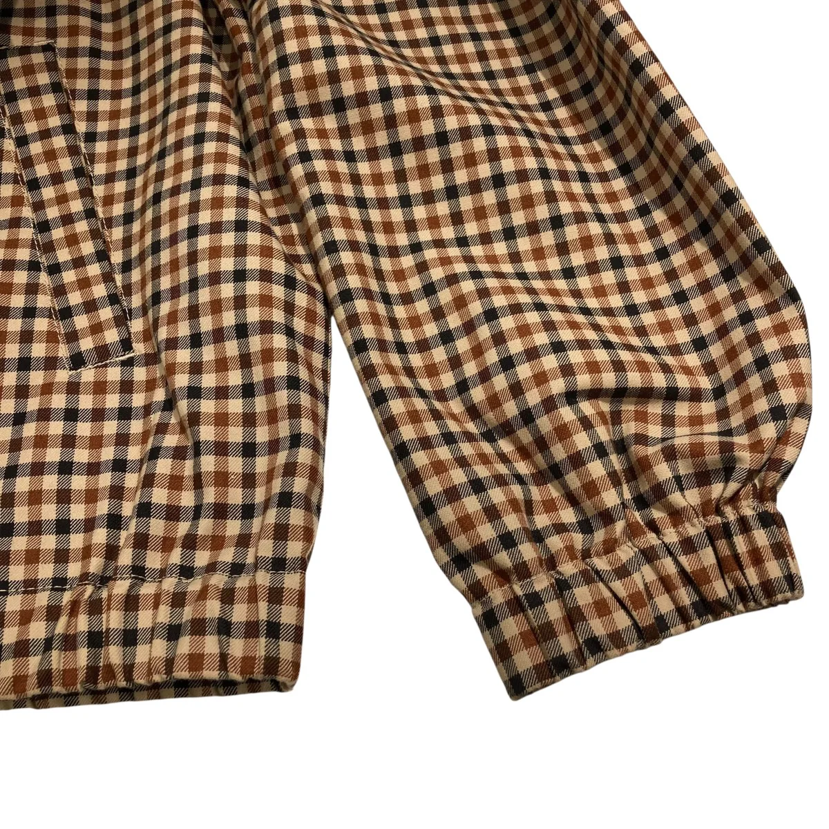 Check Caban Jacketスイングトップ - Image 4