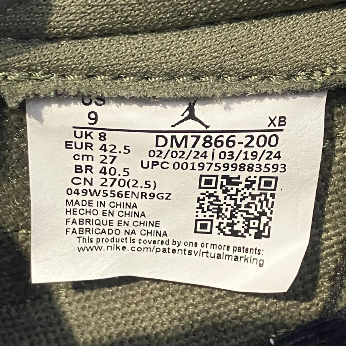 Air Jordan 1 Low OG SPスニーカーDM7866-200 - Image 7