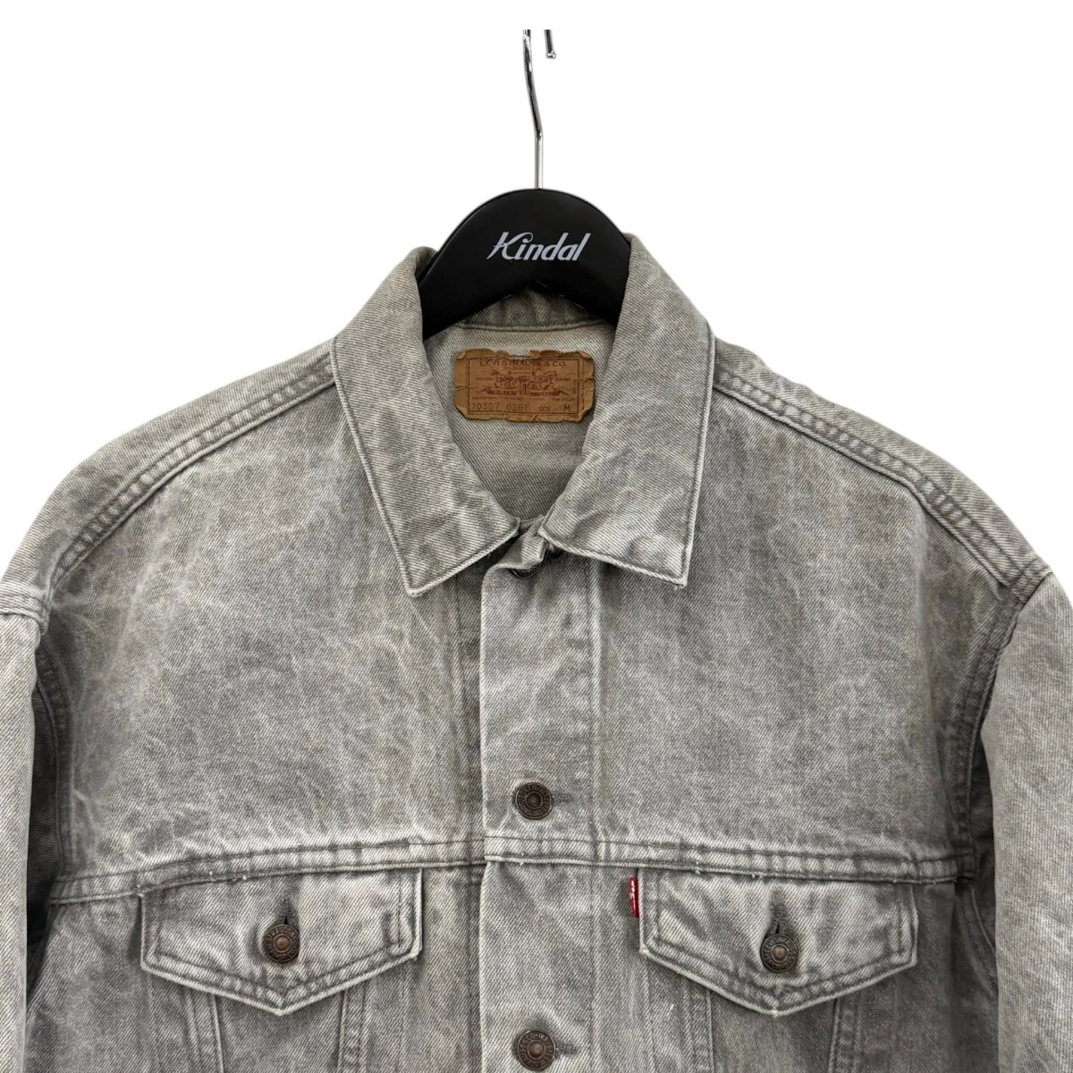 80s デニムジャケット アシッドグレーデニムジャケット70507-0261 - Image 3