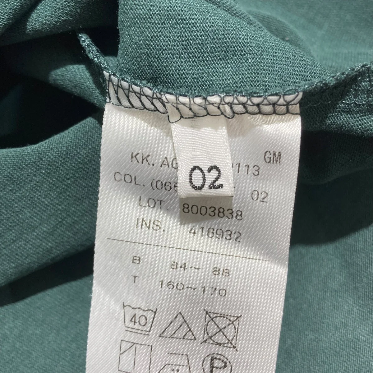 DRY COTTON JERSEYノースリーブカットソーKK AG GM 0113 - Image 5