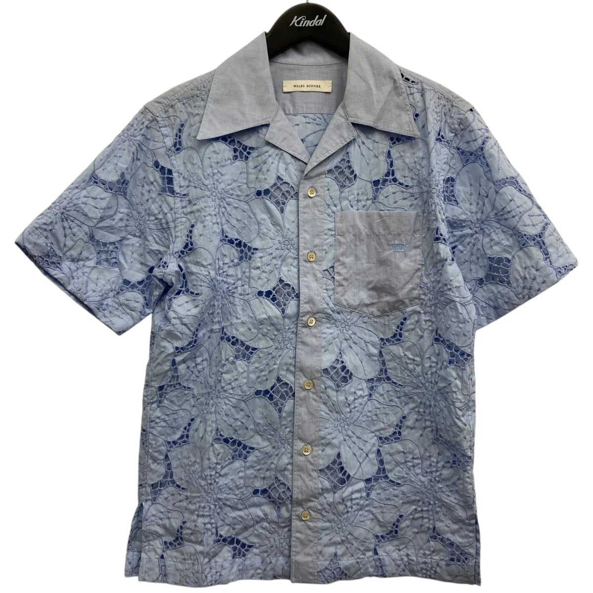 フローラルレースボウリングシャツ