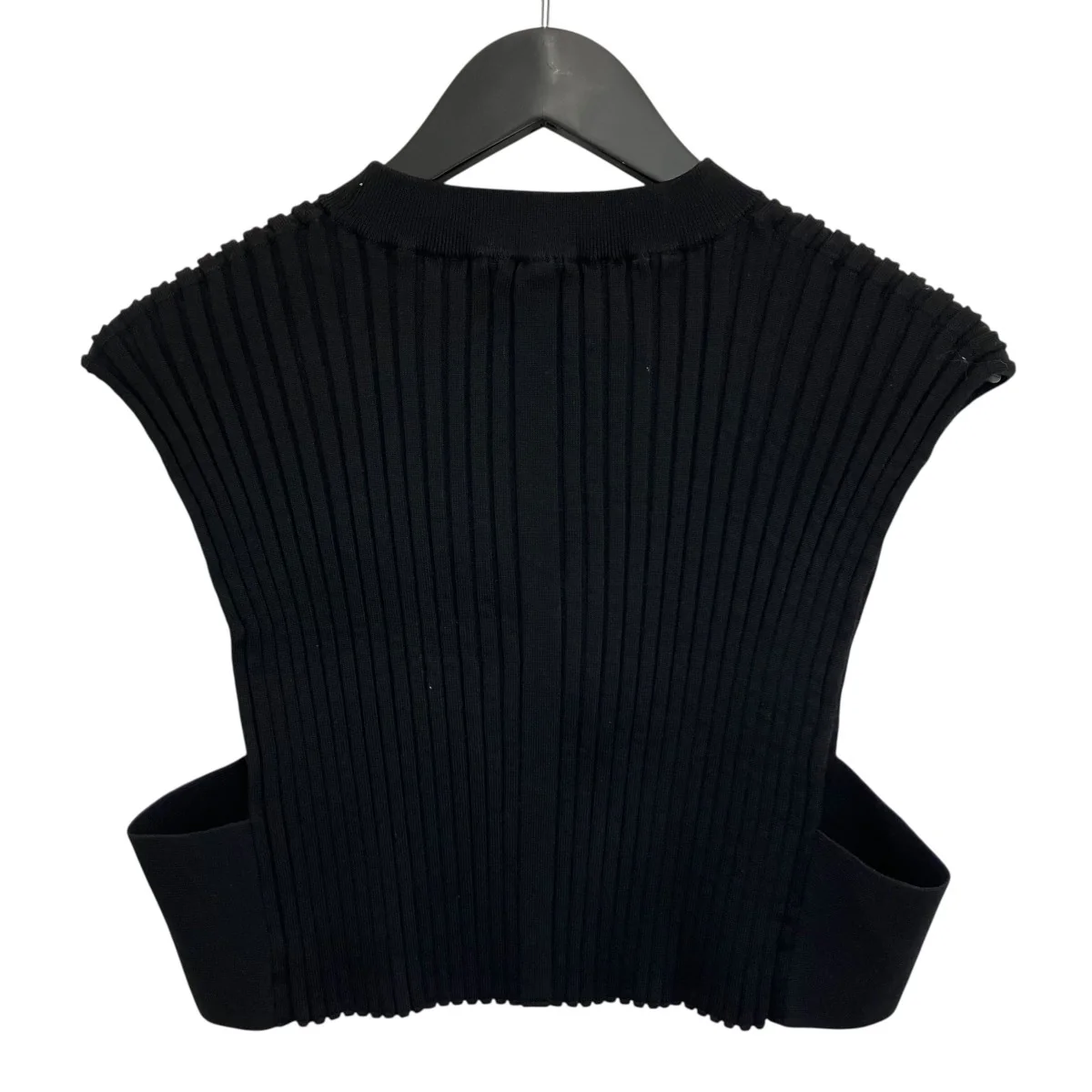 「WIDE RIBBED CROPPED VEST」クロップドニットベスト11296 - Image 2