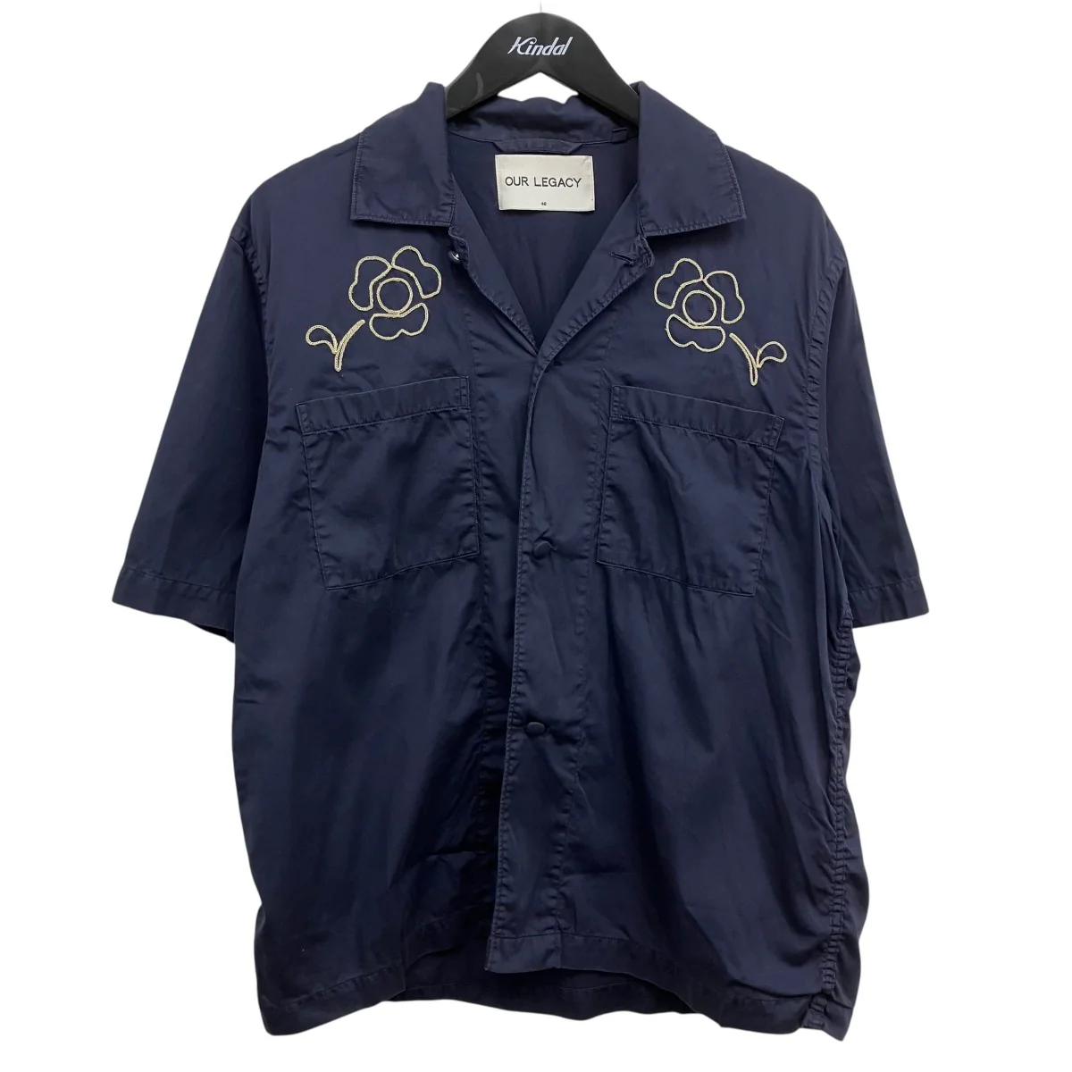 SPALASH SHIRT花刺繍半袖シャツ