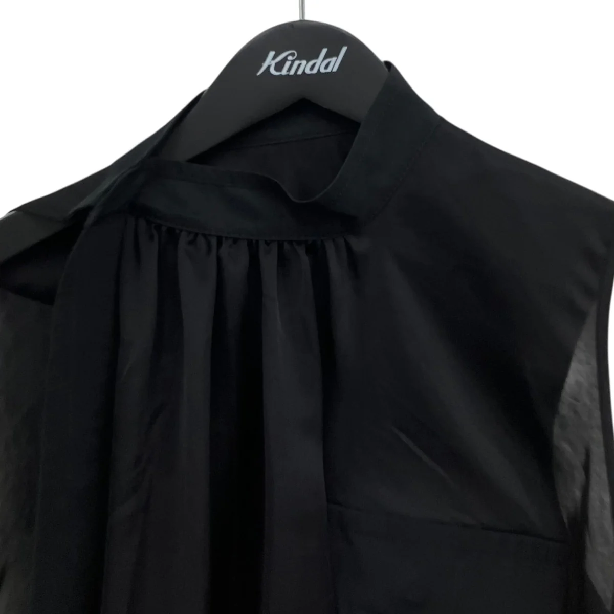 Fabric Combo Shirt シアーノースリーブブラウス - Image 3