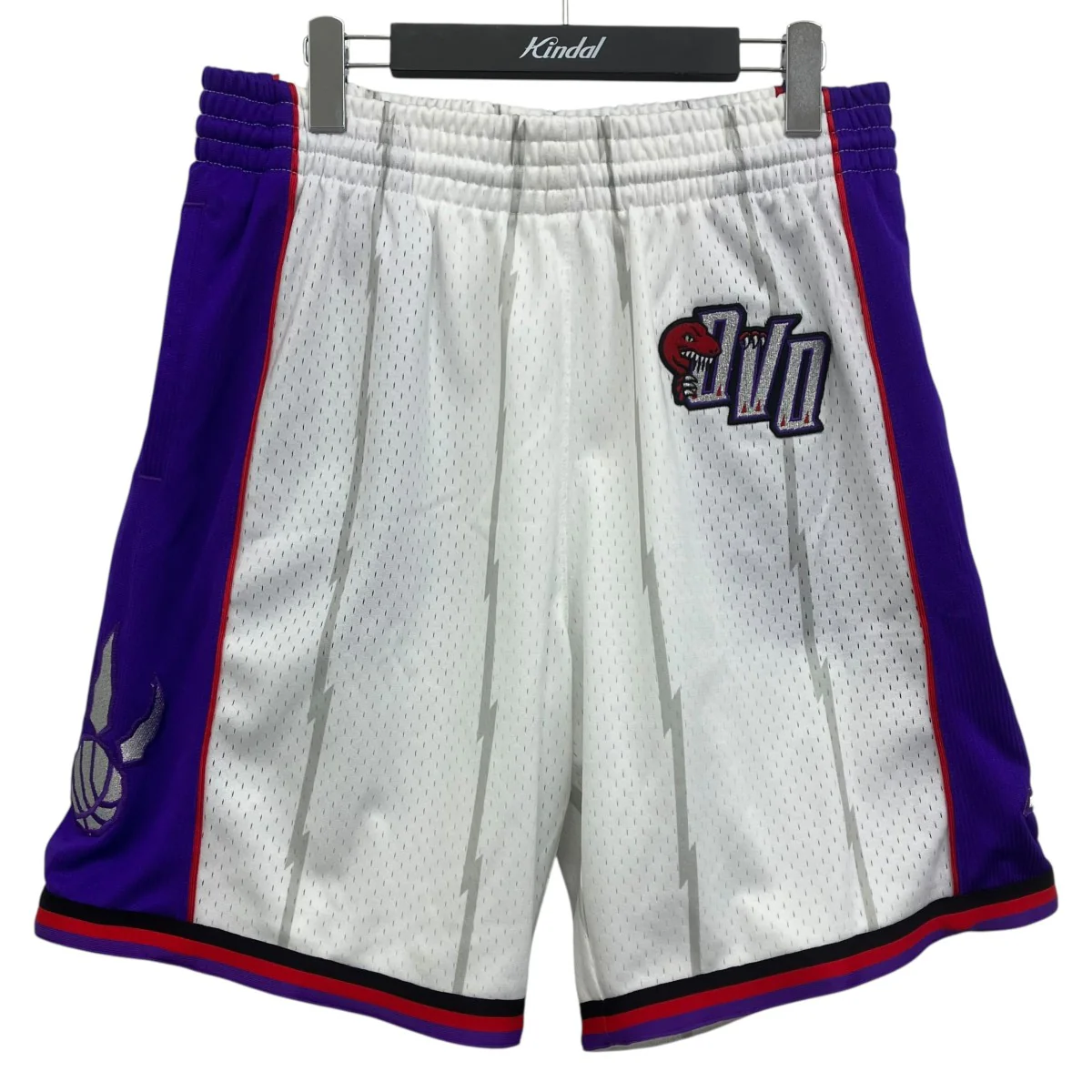 White Toronto Raptors Swingman Shortsバスケットボールパンツ