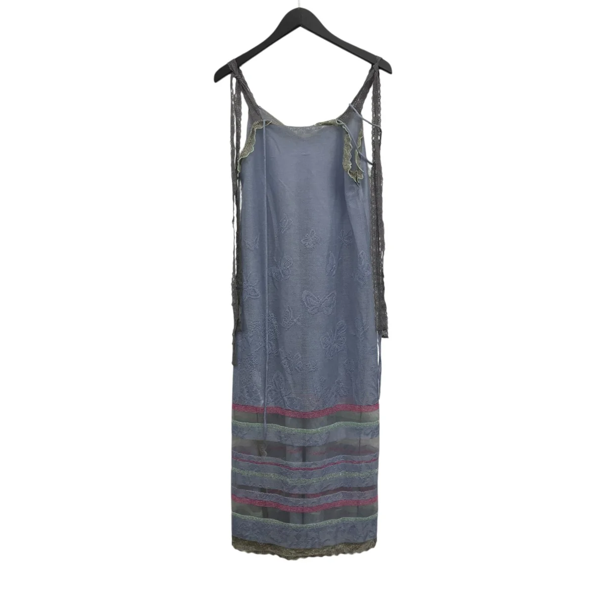 foil printed knit sheer camisole dress キャミソールワンピース - Image 2