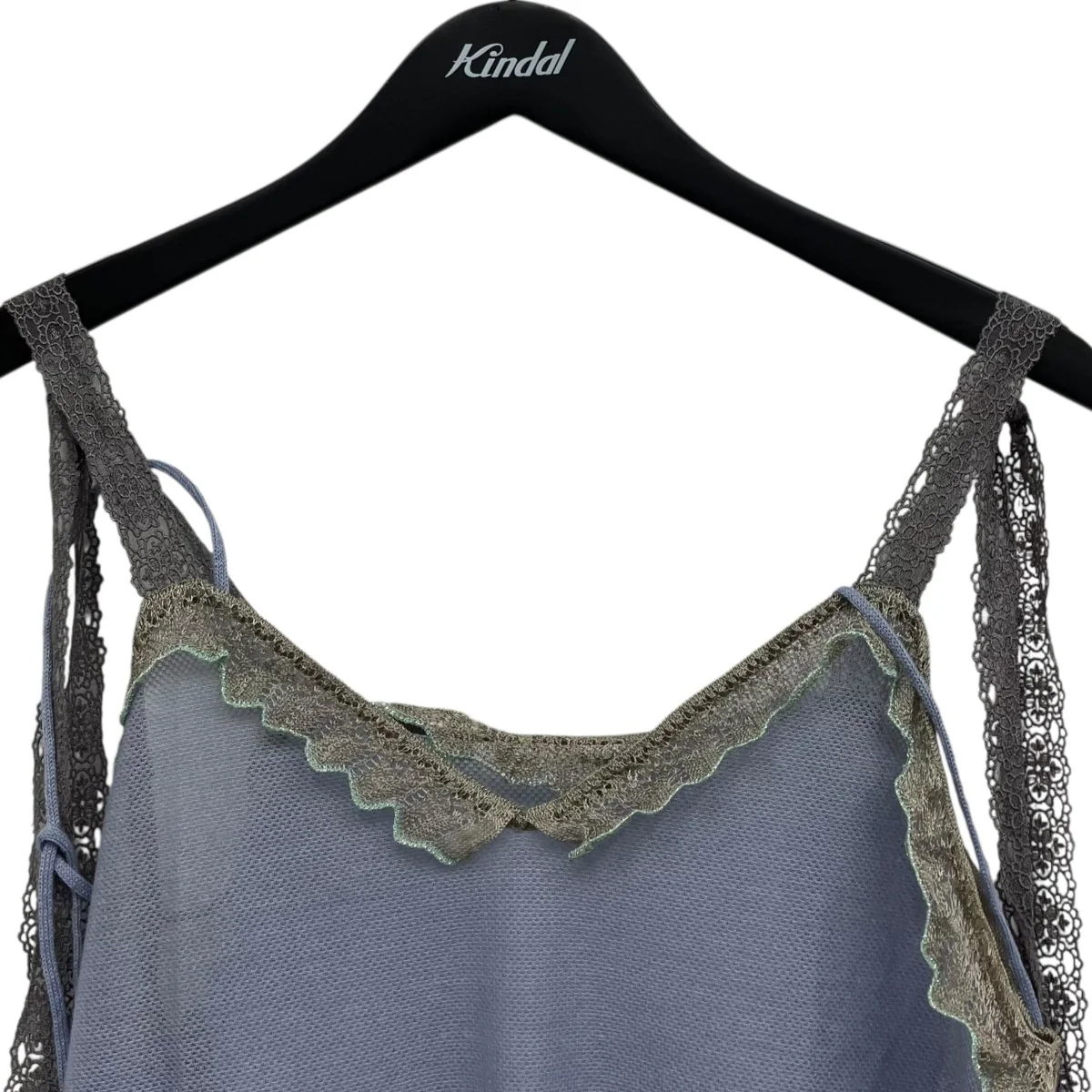 foil printed knit sheer camisole dress キャミソールワンピース - Image 3