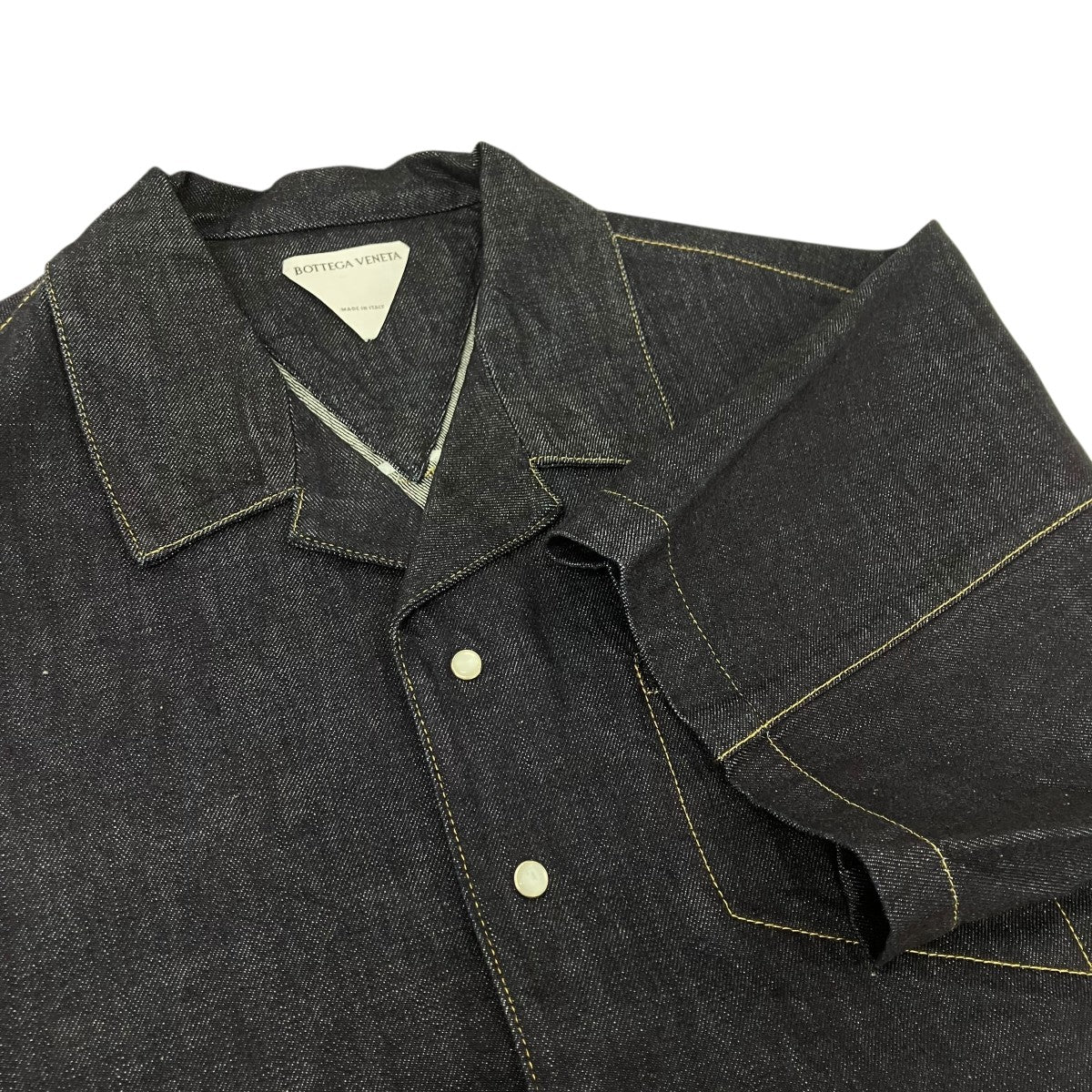 21SS LOW DENIM SHORT SLEEVE SHIRT クロップドデニム半袖シャツ - Image 4