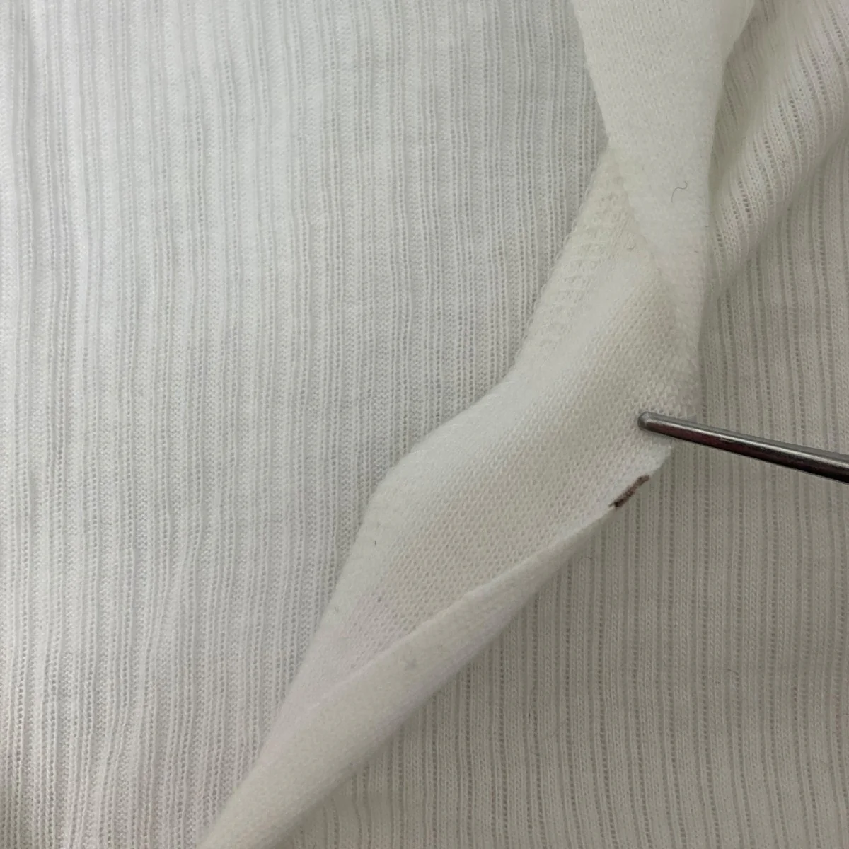 Sheer rib V cardigan - Image 4