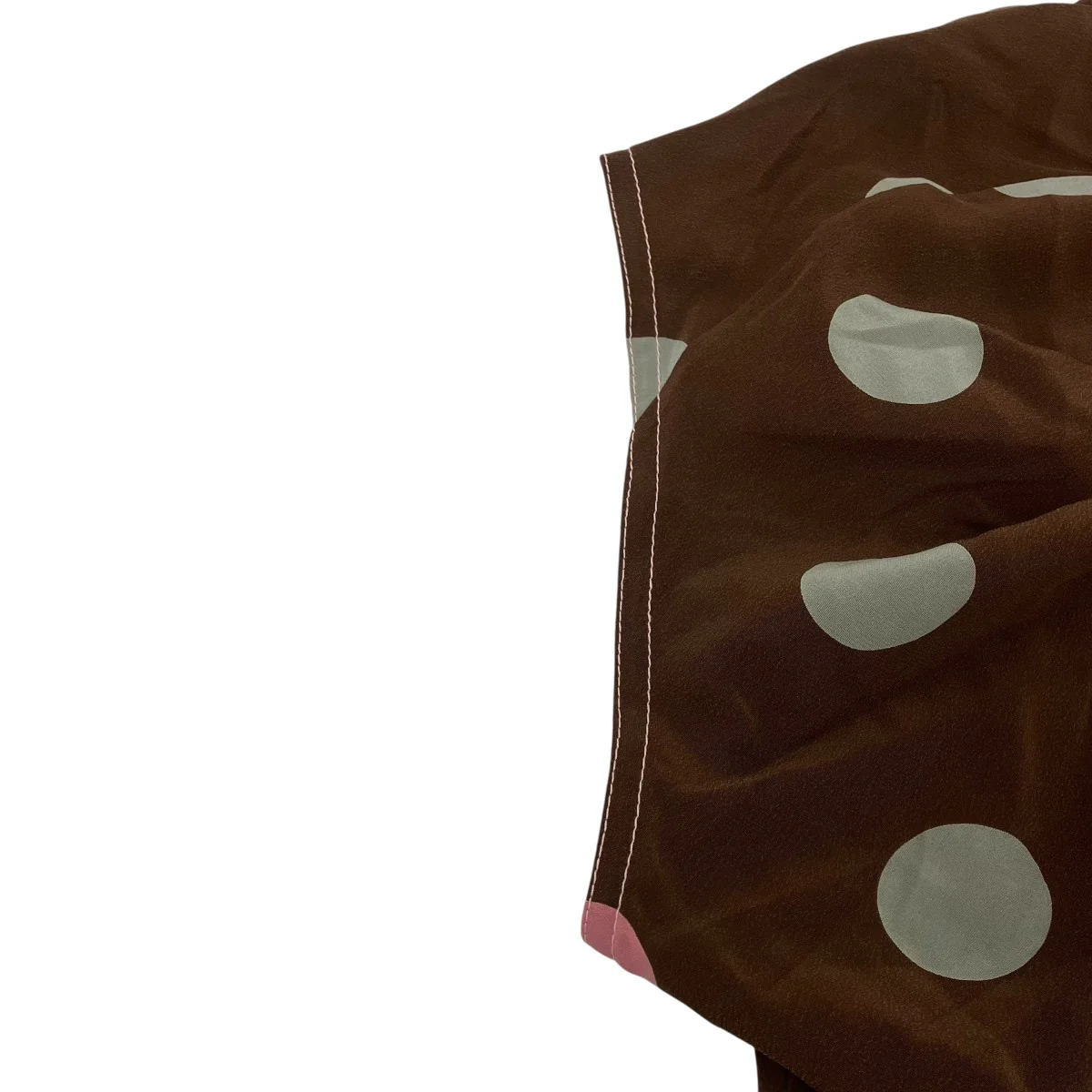 SILK POLKA DOTS BLOUSE WITH TIE-NECKドット柄ノースリーブワンピース - Image 4
