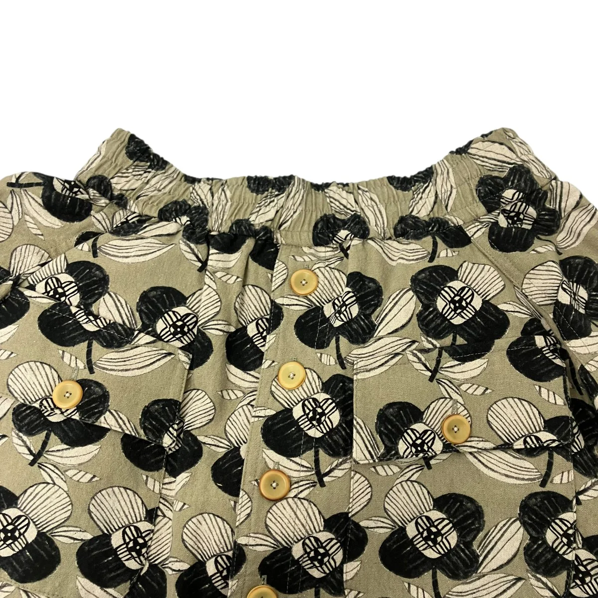 総柄プリーツハーフパンツ - Image 3