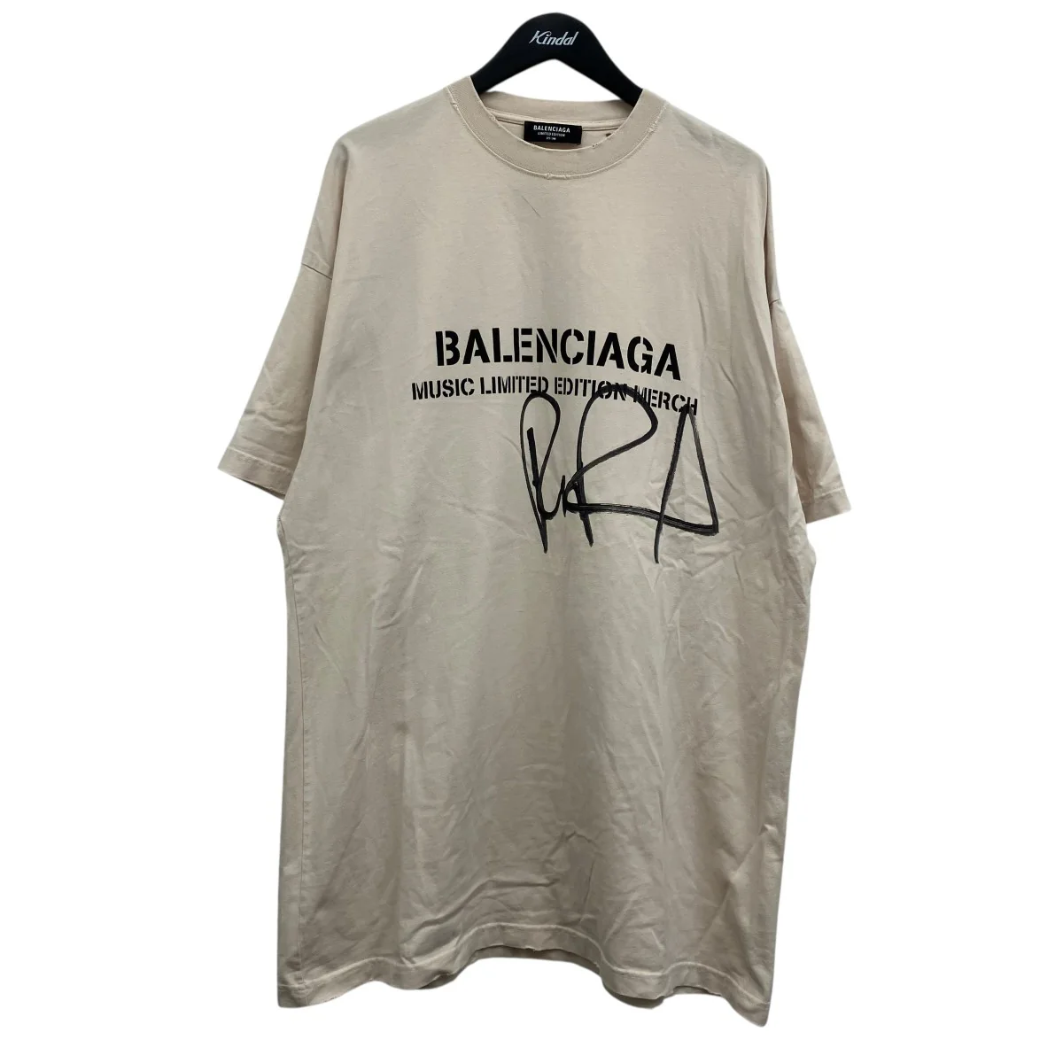 RUPAUL OVERSIZED TEE ユーズド加工プリントTシャツ