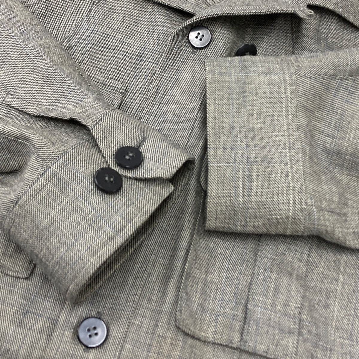 WOOL LINEN SILK SAFARI JACKET サファリシャツジャケット - Image 5