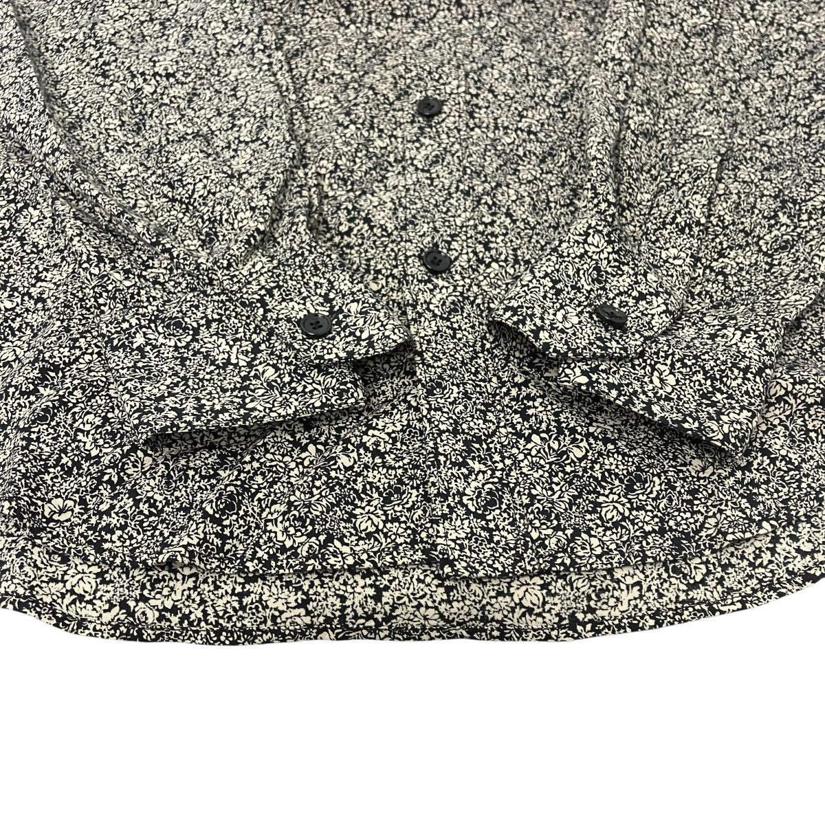 Viscose flower print long sleeve shirt フラワープリントレーヨンシャツ - Image 4