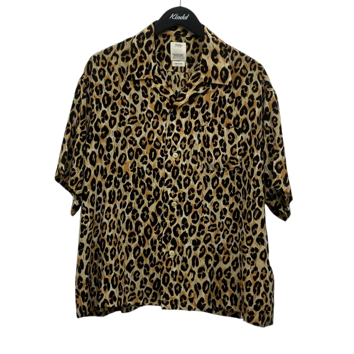 CROSBY SHIRT S S LEOPARD レオパードオープンカラーシャツ
