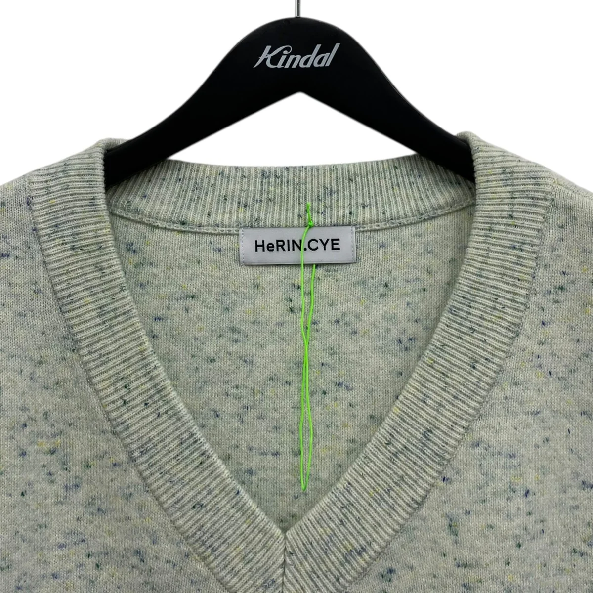 V neck knit one piece Vネックニットワンピース - Image 3