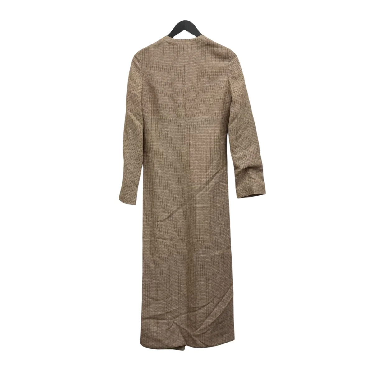 silk linen woven pattern open bib gawn オープンデザインガウン - Image 2