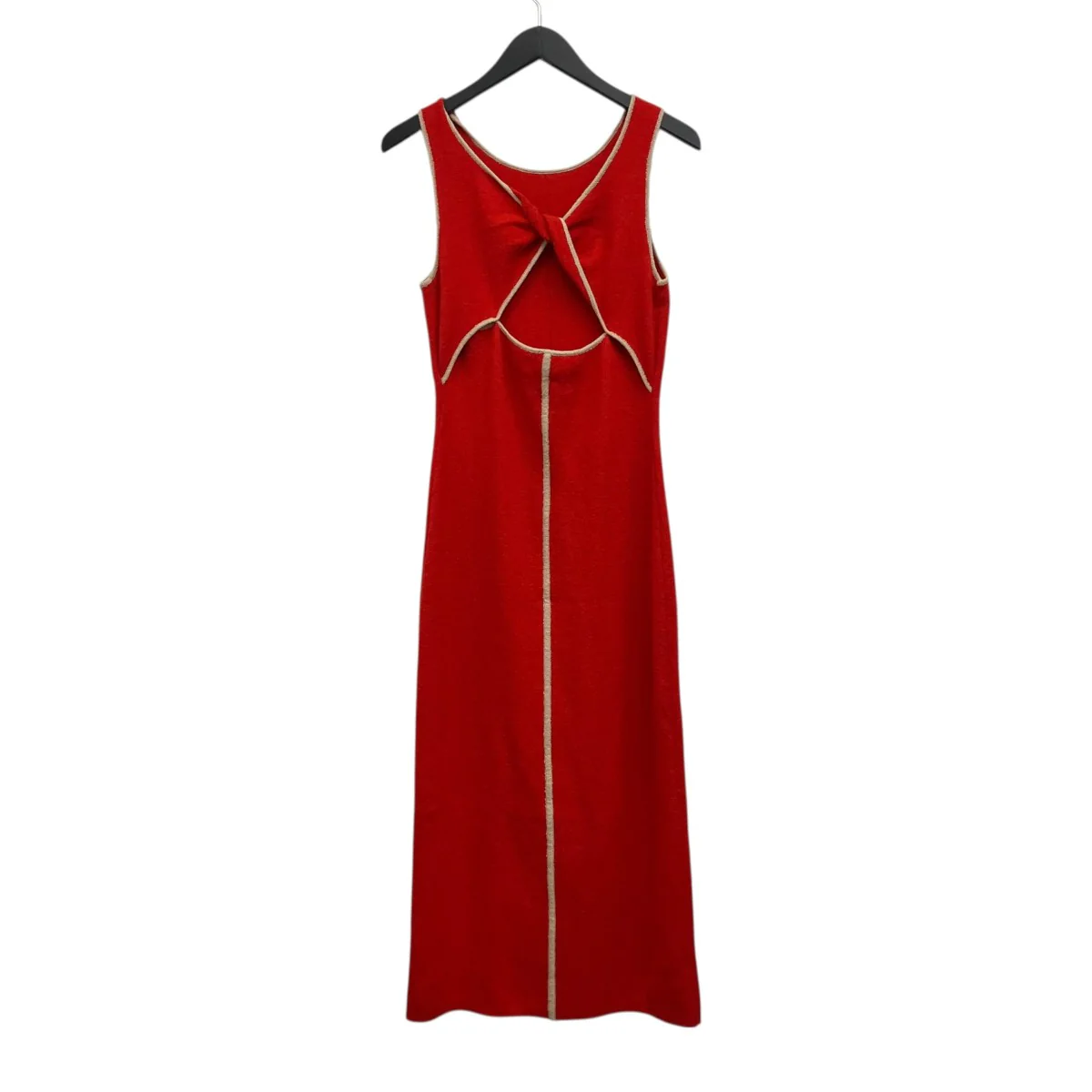 BACK OPEN DRESSノースリーブニットワンピース - Image 2