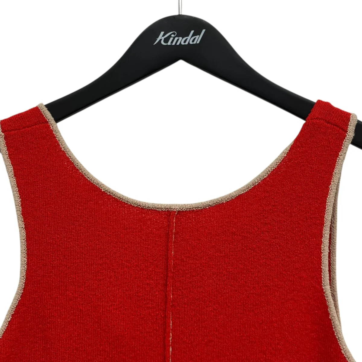 BACK OPEN DRESSノースリーブニットワンピース - Image 3
