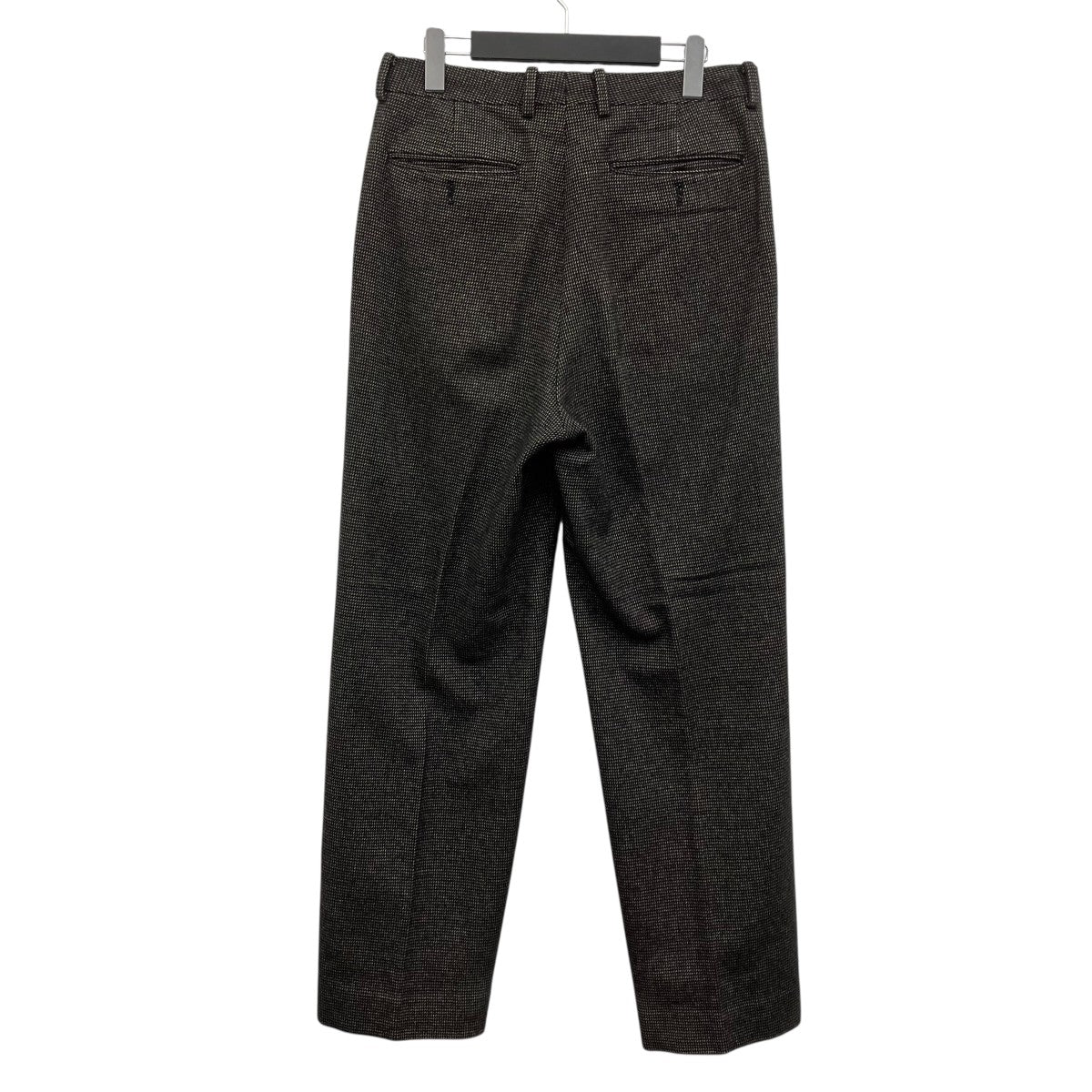 Organic Cotton Cashmere Wool Tweed Two-Tuck Pants ウールカシミヤチェックスラックス - Image 2