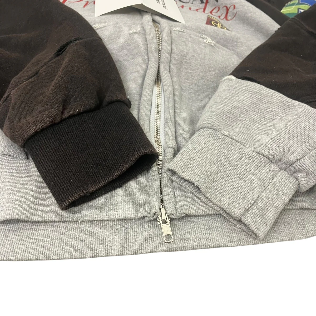 TIGHT FIT RECONSTRUCTED ZIP HOODIE ジップパーカー - Image 4