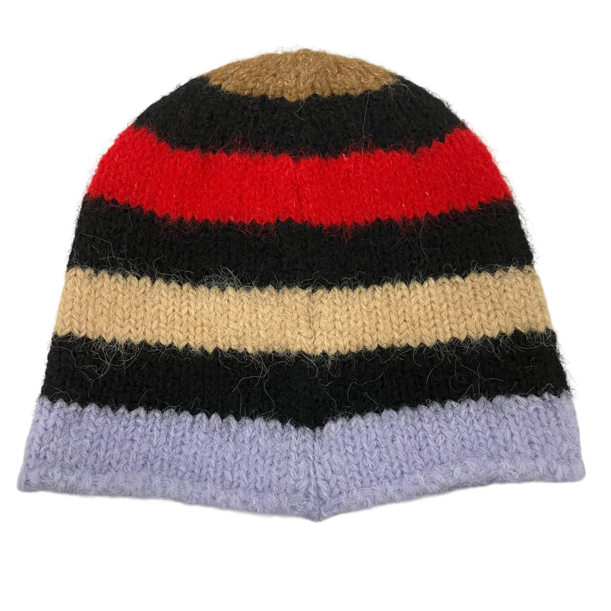 brushed stripe beanieニット帽 - Image 3