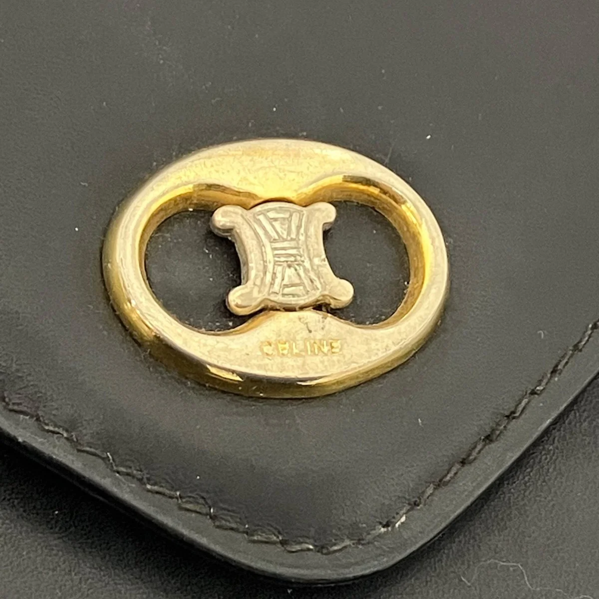 VINTAGE TRIOMPHE POCKET NAVY SILVER GOLDクラッチバッグM08 - Image 6