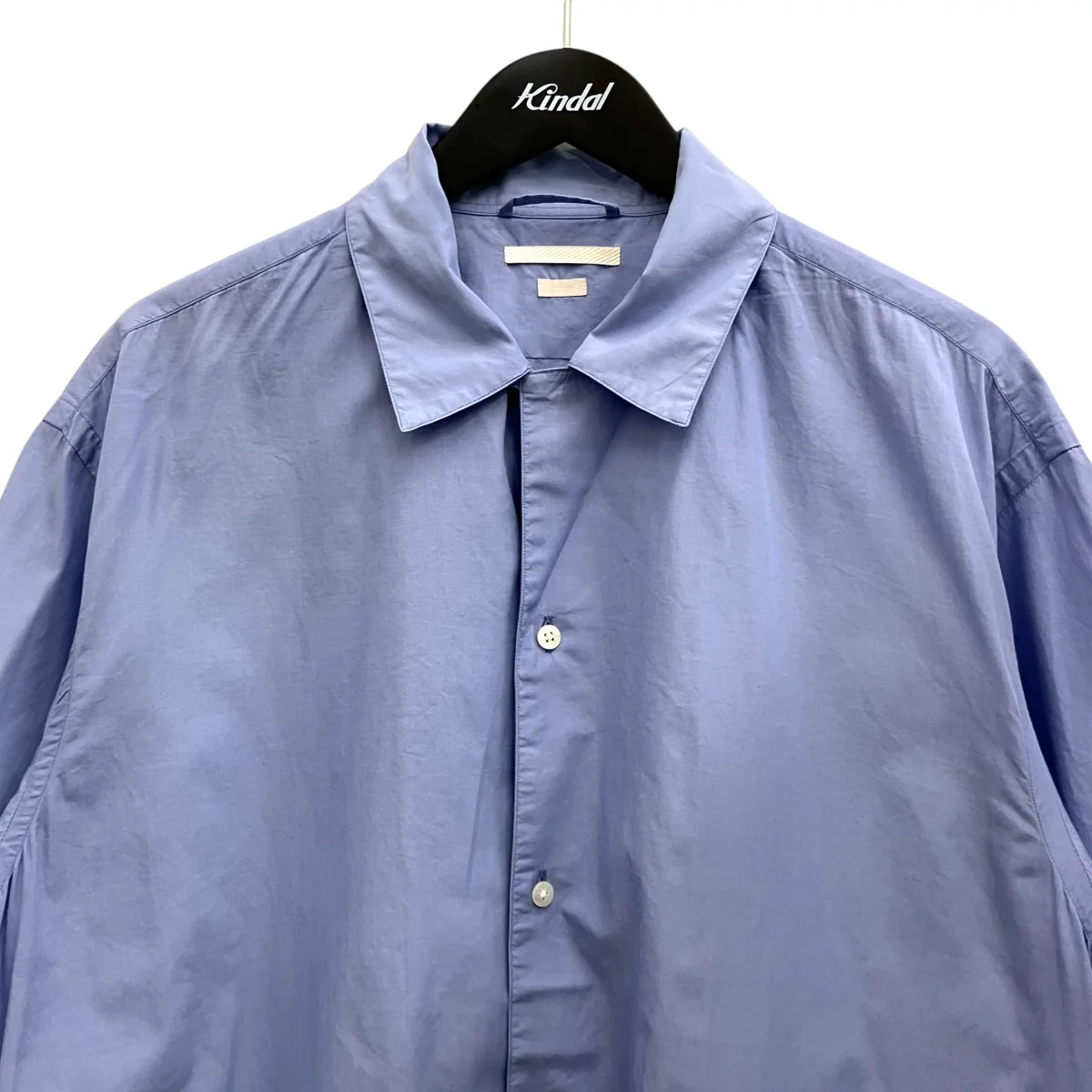 【Chambray Open-collar Shirt】シャンブレーオープンカラー半袖シャツBHS24S008C70 - Image 3