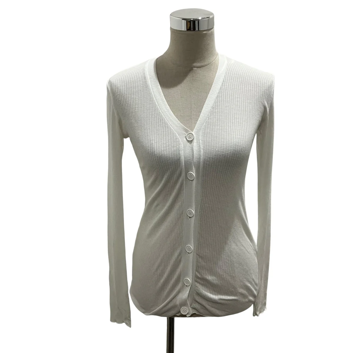 【Sheer rib V cardigan】リブカーディガンEEK-04080-4