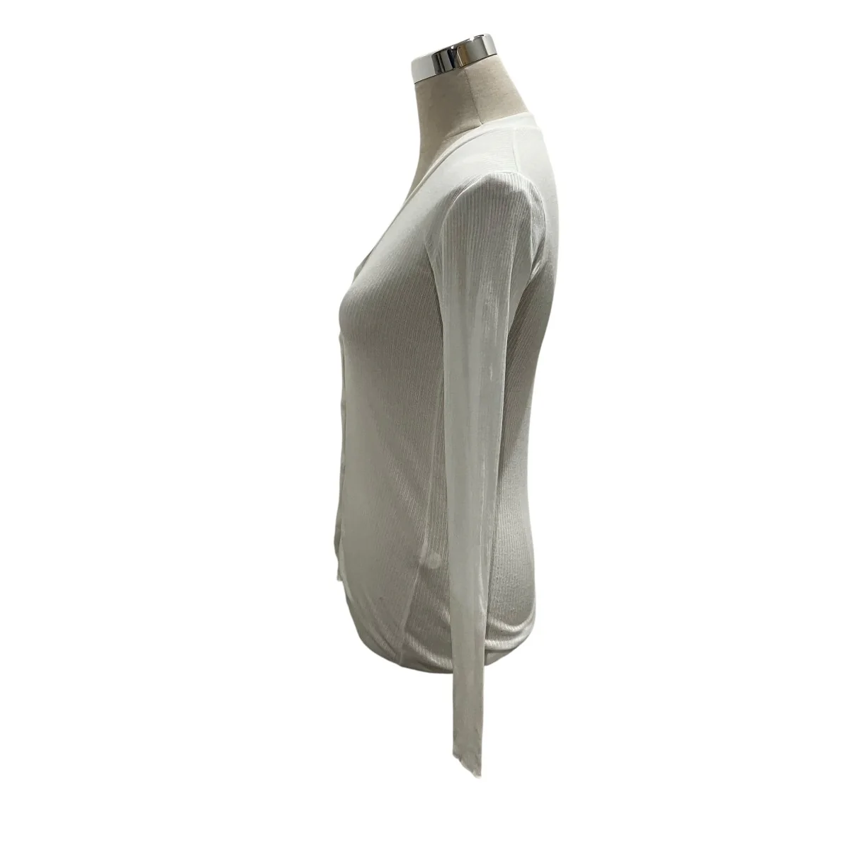 【Sheer rib V cardigan】リブカーディガンEEK-04080-4 - Image 5