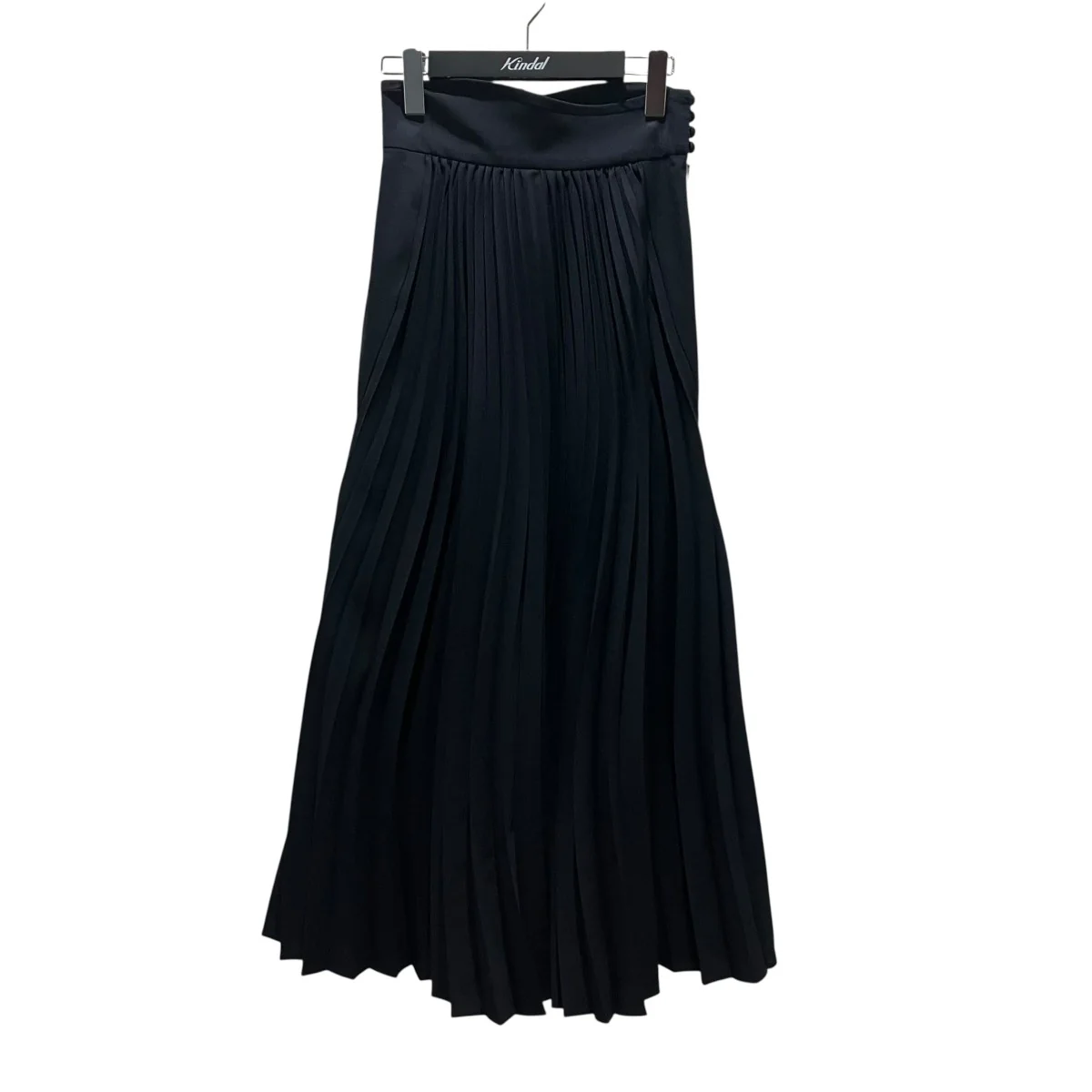 【Curved Pleated Flared Skirt 】プリーツスカートMM22FW-SK042