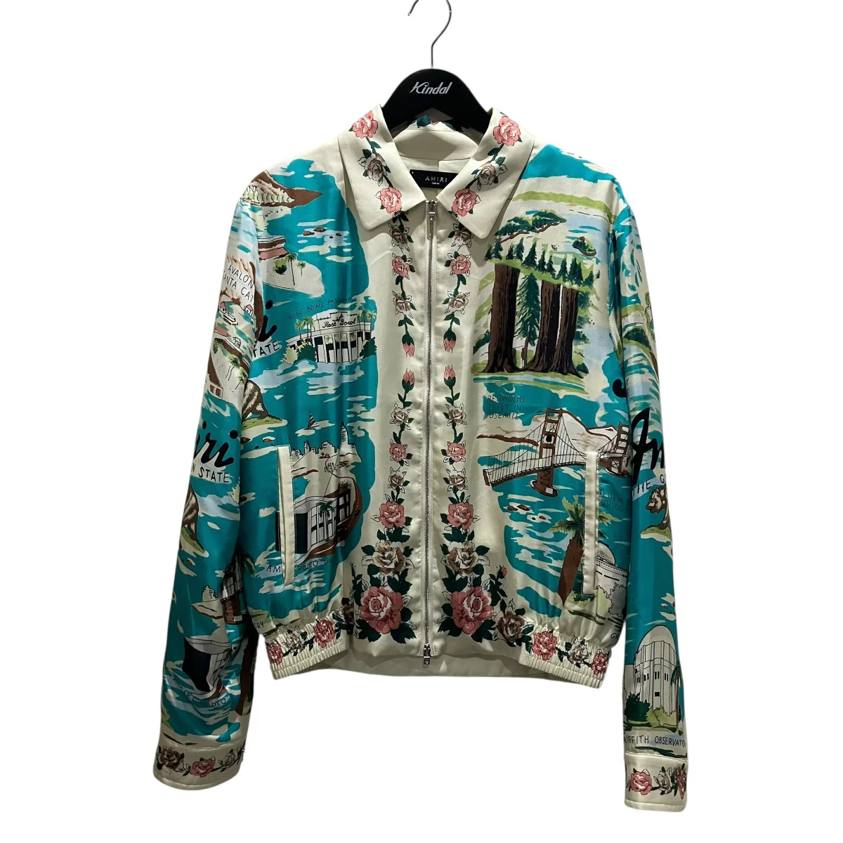 【OVERSIZED DB BLAZER】シルクジップブルゾンSRSS23MJF003