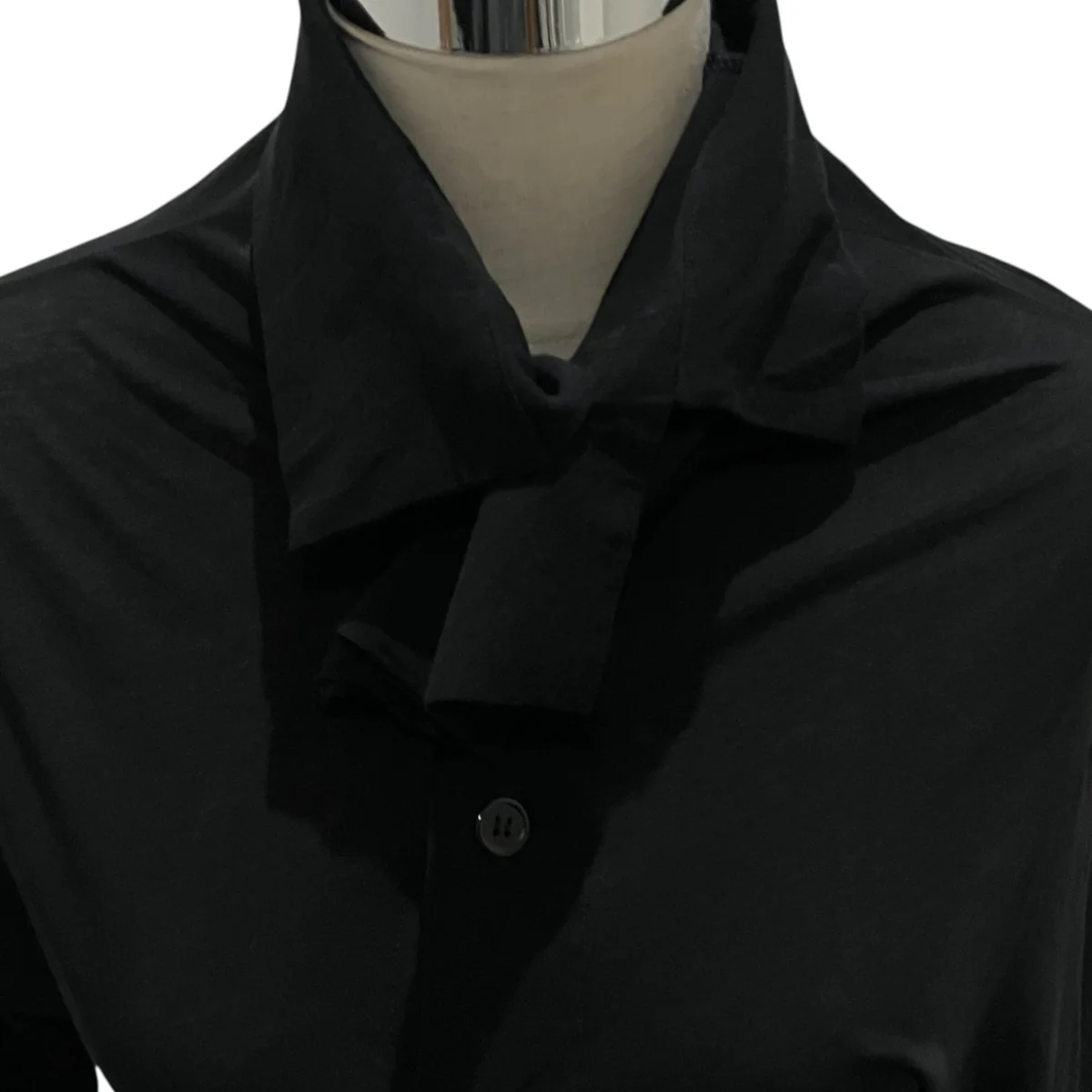 25SS【COSMORAMA COTTON DRAPED LONG SLEEVE BUTTON-UP TURTLENECK TOP】ロングシャツFJ-T47-079 - Image 4