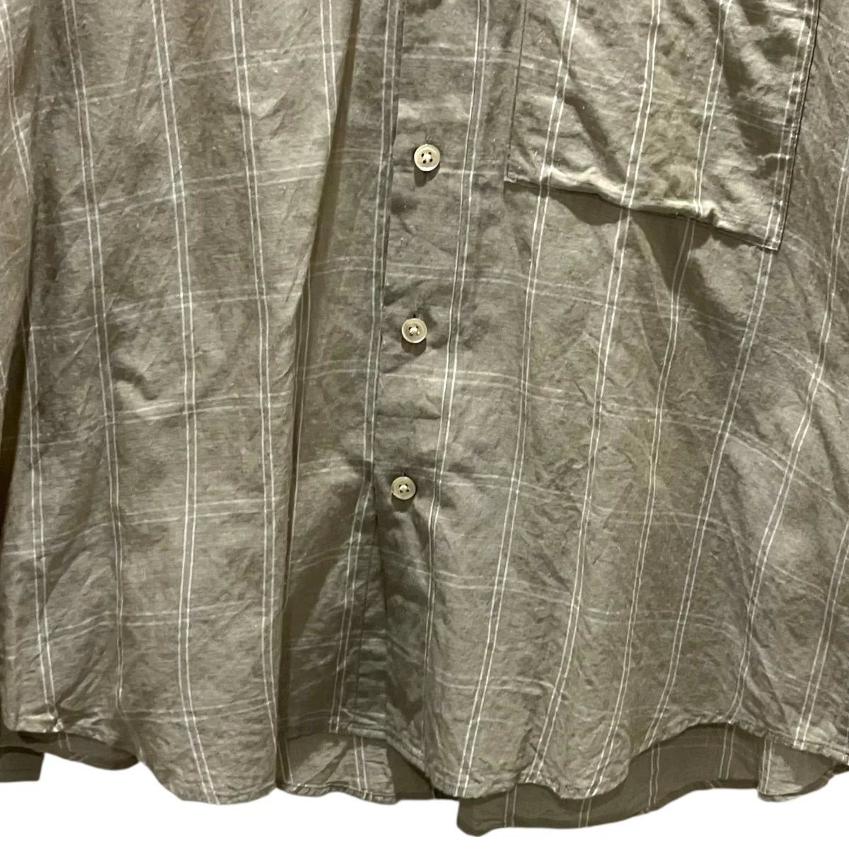 【 SUPER LIGHT CHECK BIG SHIRTS 】チェック ビッグ シャツ シアー シャツA9SS01GC - Image 4