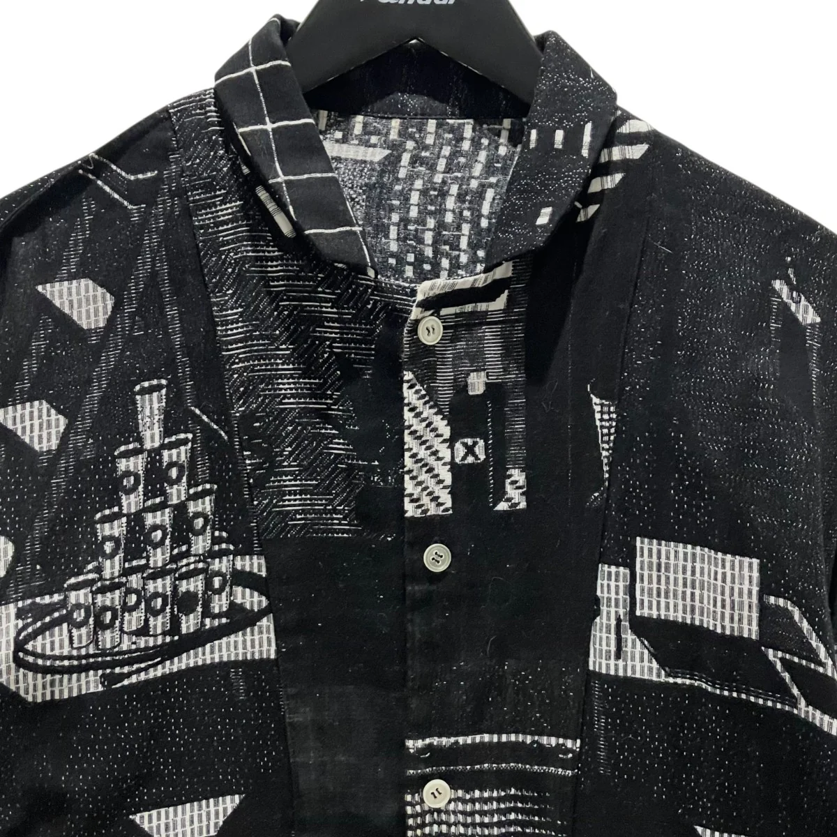 【NIGHT SHIRT GAUZE PIXE ROOM】オープンカラーシャツPD-201-FST-013 - Image 3
