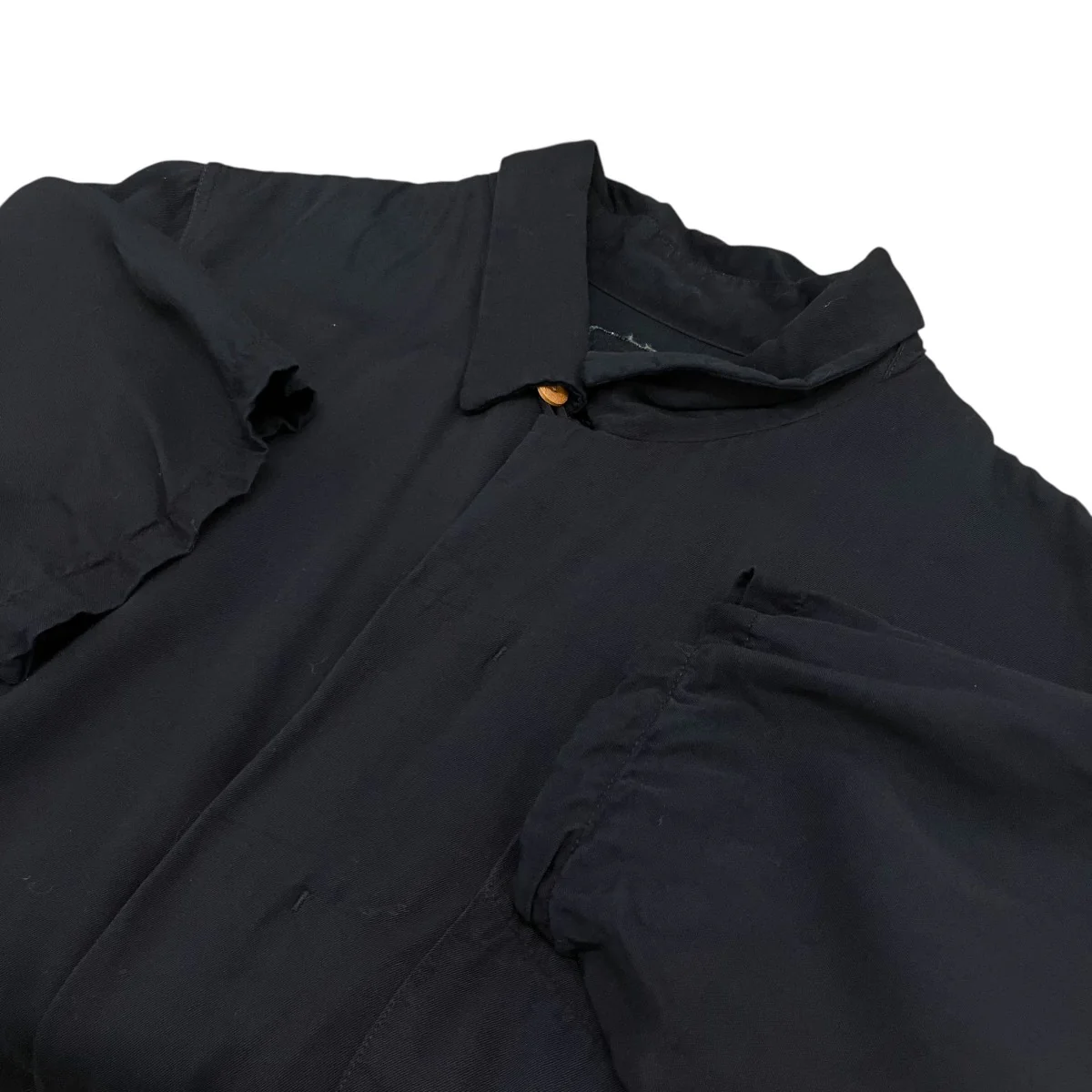 【FREE EDGE SHIRT S／S】インディゴ染めオープンカラーレーヨンシャツ0220905011008 - Image 5