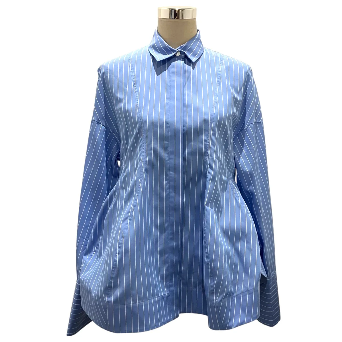 26SS【LUFFA FORM SHIRT】ストライプブラウス300JS430-1111